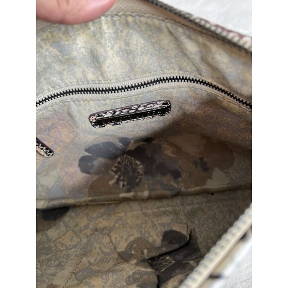 Elliott Lucca Faux Snakeskin Clutch Crossbody Bag With Chain Strap - Picture 6 of 10